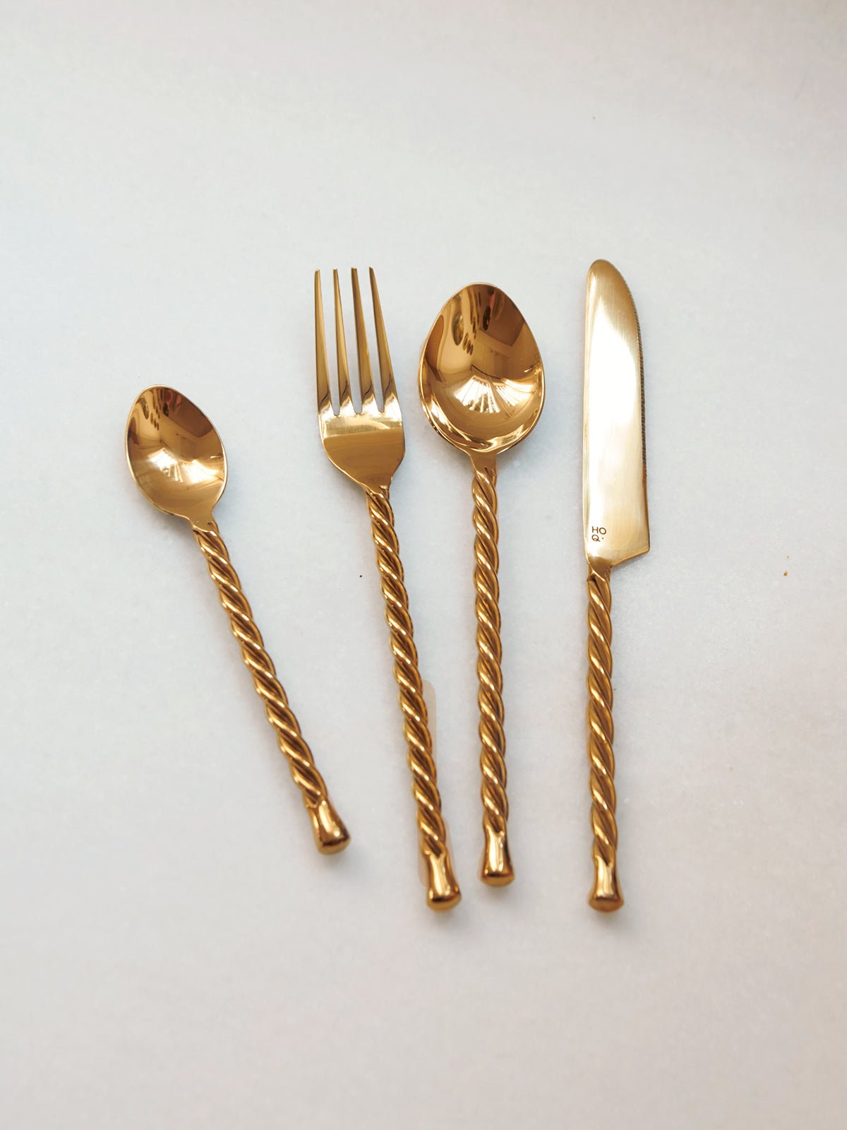 CUTLERY SET GOLDEN TWIRL - House of Quintana