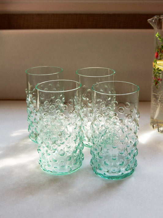 GLASS BLUE (PACK OF 4) - House of Quintana