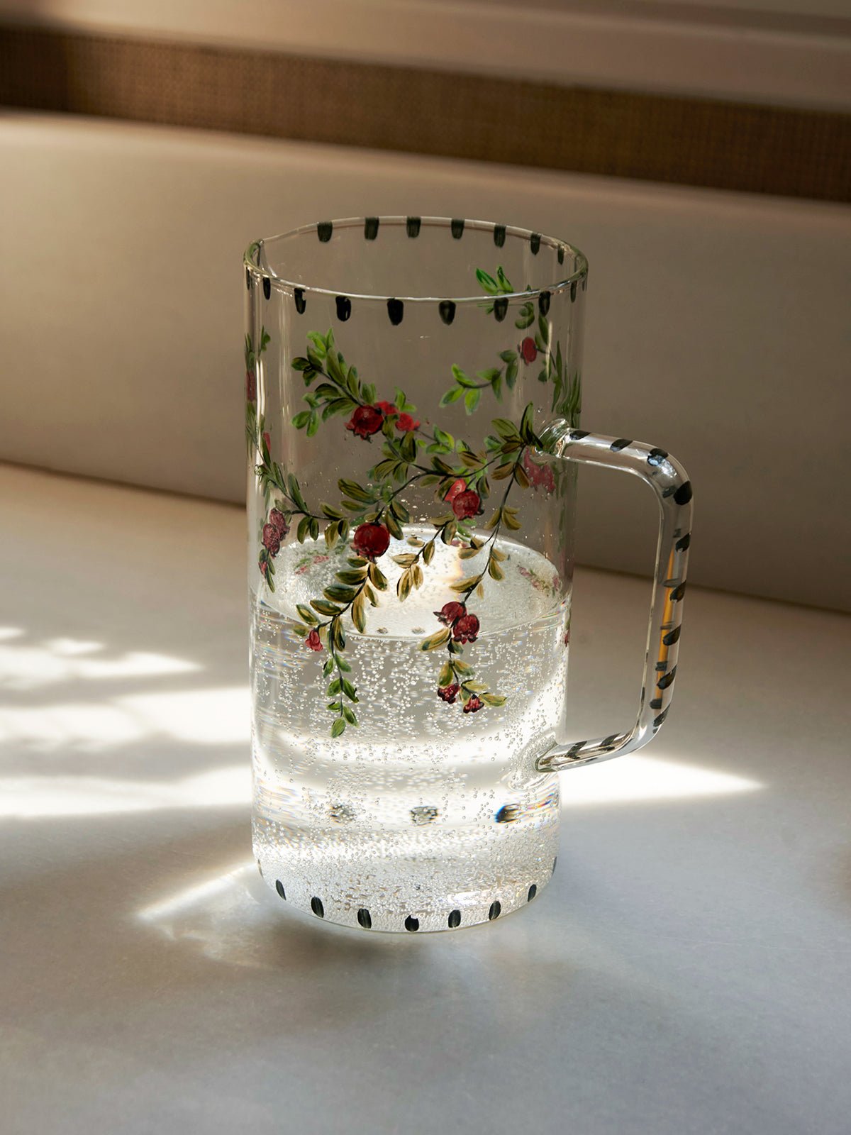 HAND - PAINTED POMEGRANATE JUG - House of Quintana