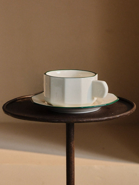 Manzanilla ceramic cup and saucer set – view 2