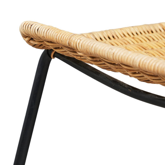 Pair of 1950s rattan stools by Gian Franco Legler – view 2