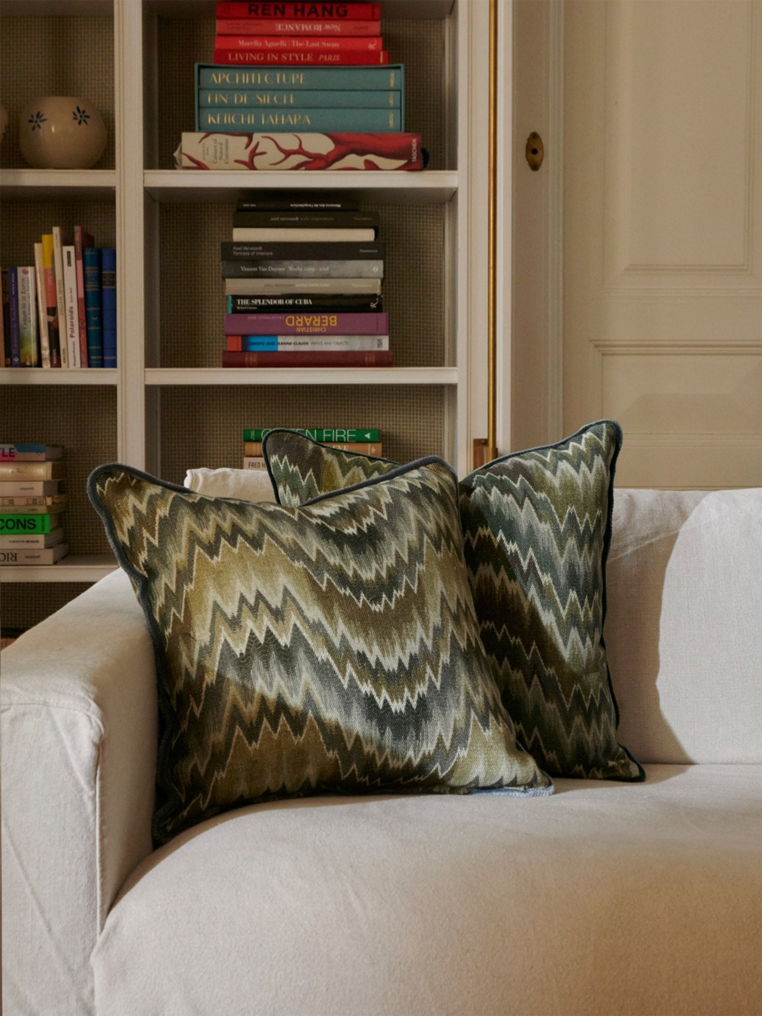 PILLOW HERRINGBONE STONE - House of Quintana