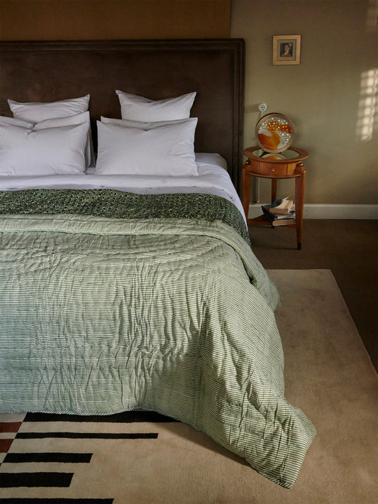 QUILT COTTON BASIL GREEN PRINTS - House of Quintana