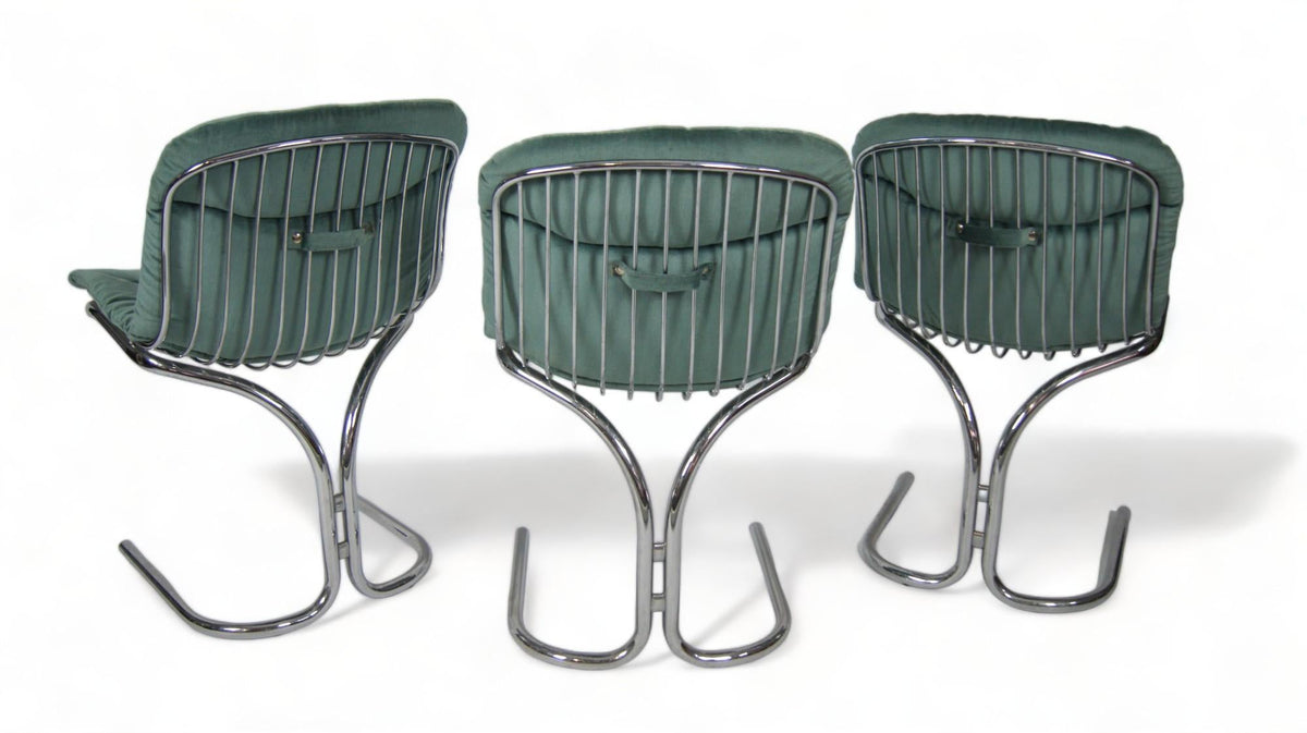 Set of 6 Dining Chairs Attributed to Gastone Rinaldi for Rima Padova, 1970s