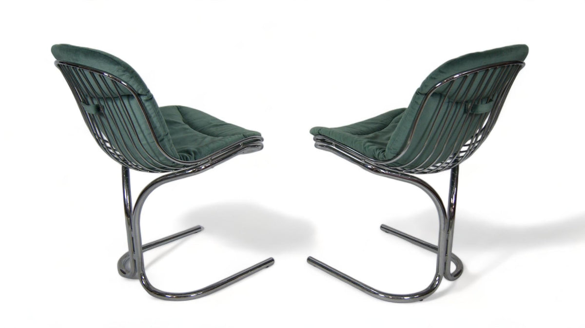 Set of 6 Dining Chairs Attributed to Gastone Rinaldi for Rima Padova, 1970s