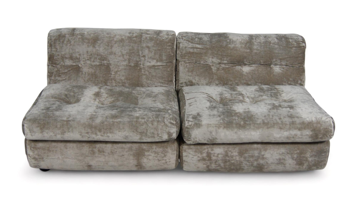Amanta Modular Sofa by Mario Bellini for B&B Italia, Velvet, 1970s