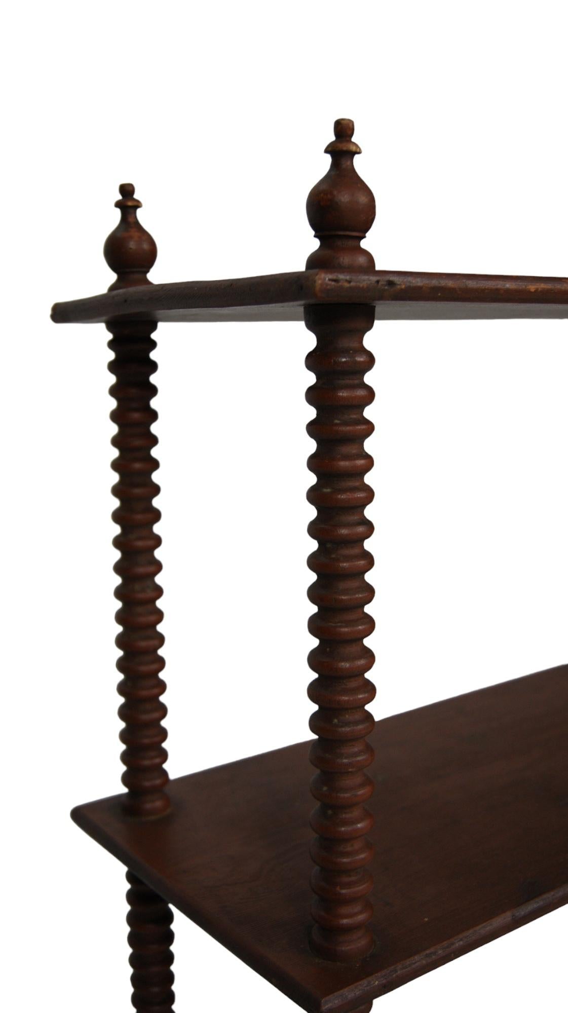 Antique French Walnut Shelf, 19th Century