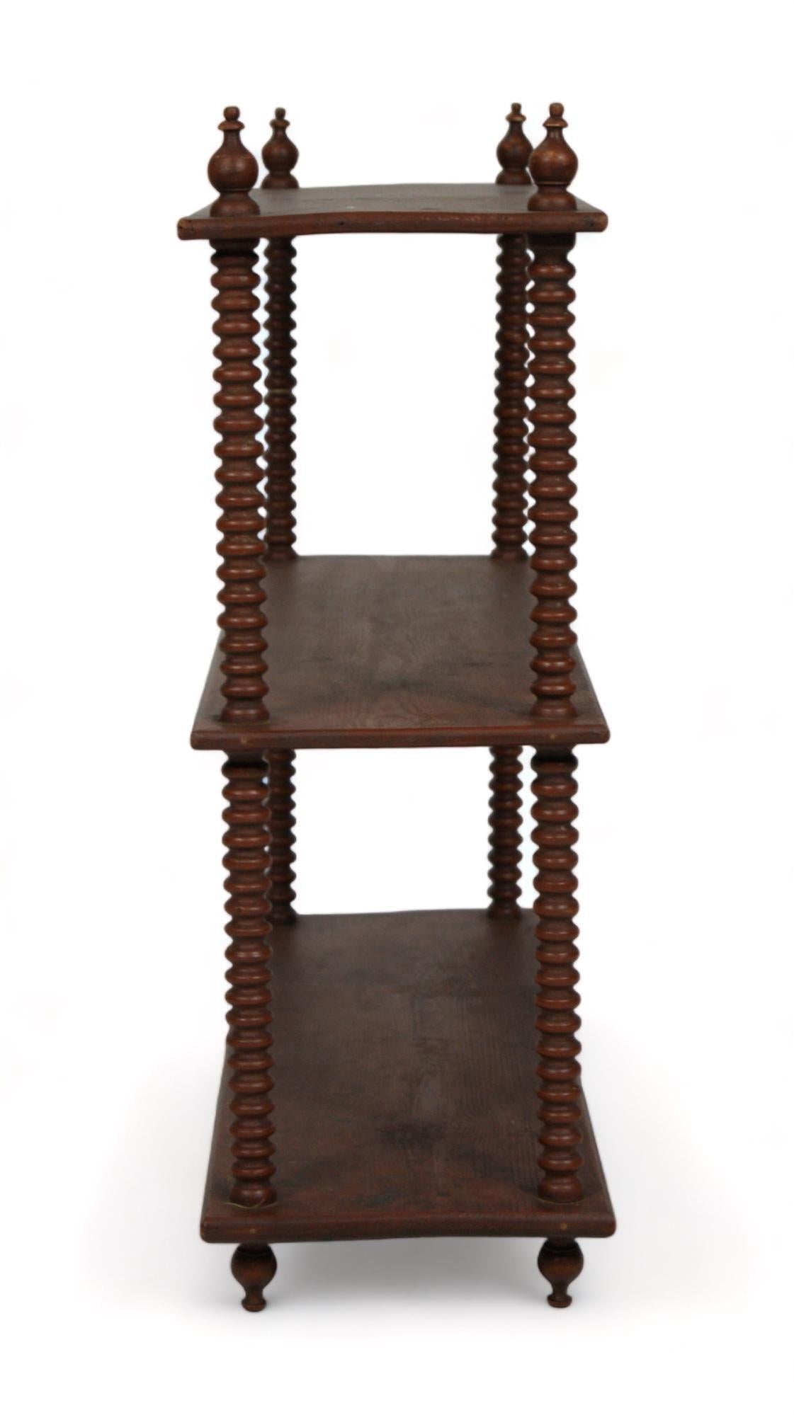 Antique French Walnut Shelf, 19th Century