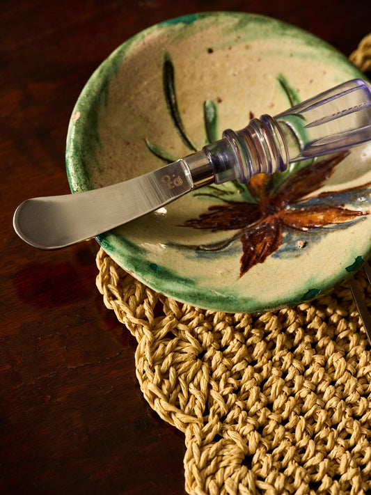 Butter knives with blue resin handle – view 2
