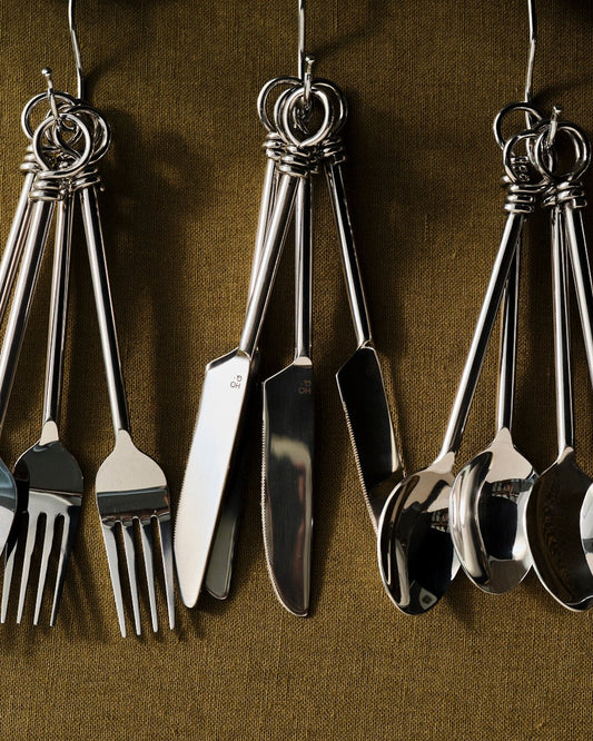 Knot stainless steel cutlery set – view 2