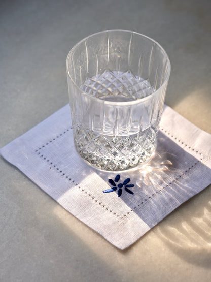 EMBROIDERED COCKTAIL NAPKIN (PACK OF 4) - House of Quintana