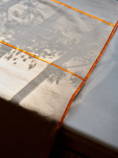 EMBROIDERED STRIPED TABLECLOTH - House of Quintana