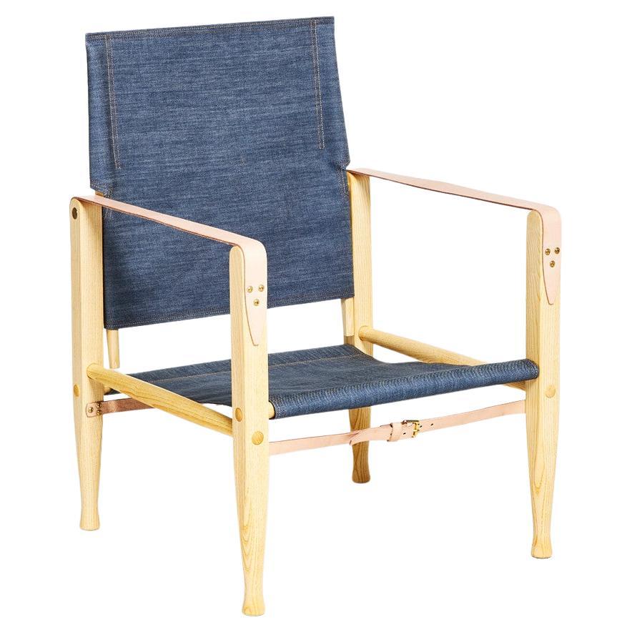 Safari Chair in Denim, Kaare Klint Special Edition
