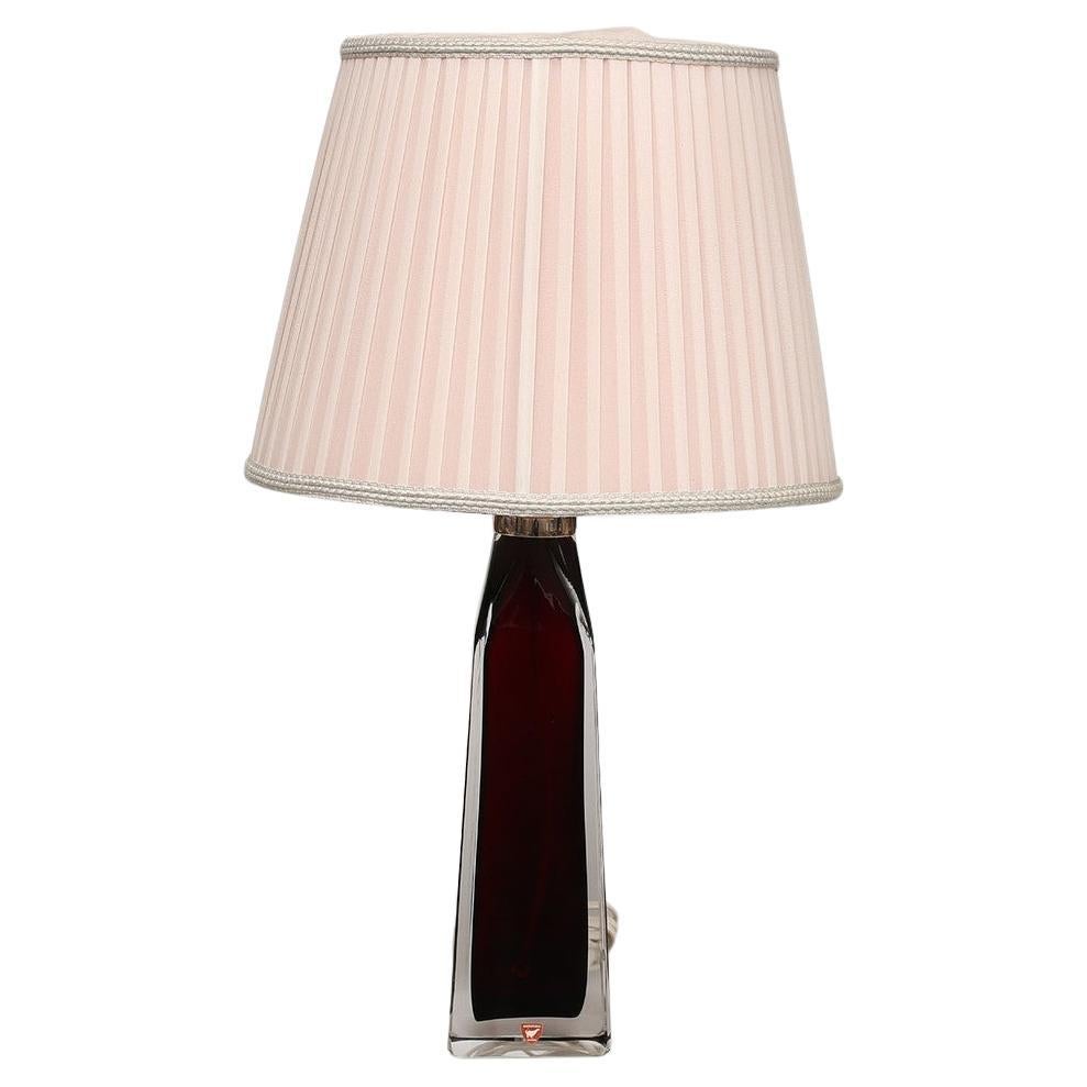 Crystal Table Lamp by Carl Fagerlund for Orrefors, 1960s
