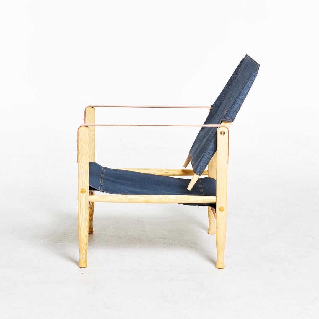 Safari Chair in Denim, Kaare Klint Special Edition