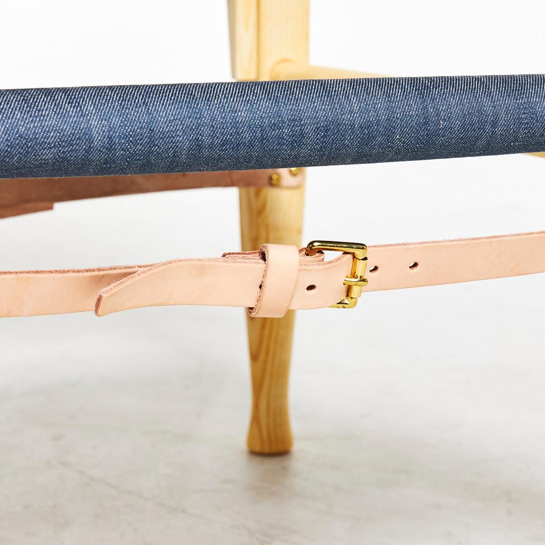 Safari Chair in Denim, Kaare Klint Special Edition