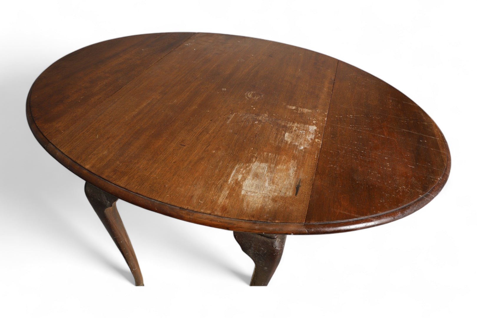 MID - 18TH CENTURY MAHOGANY DINING TABLE WITH HINGED LEAVES - House of Quintana