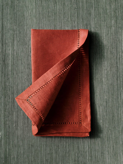 PAIR OF LINEN NAPKIN RUST - House of Quintana