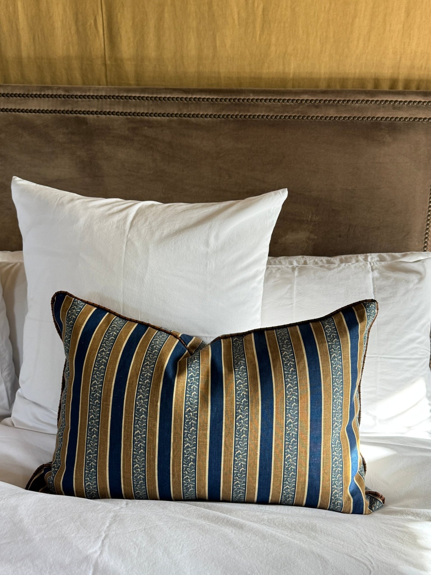 PILLOW STRIPE BLUE - House of Quintana