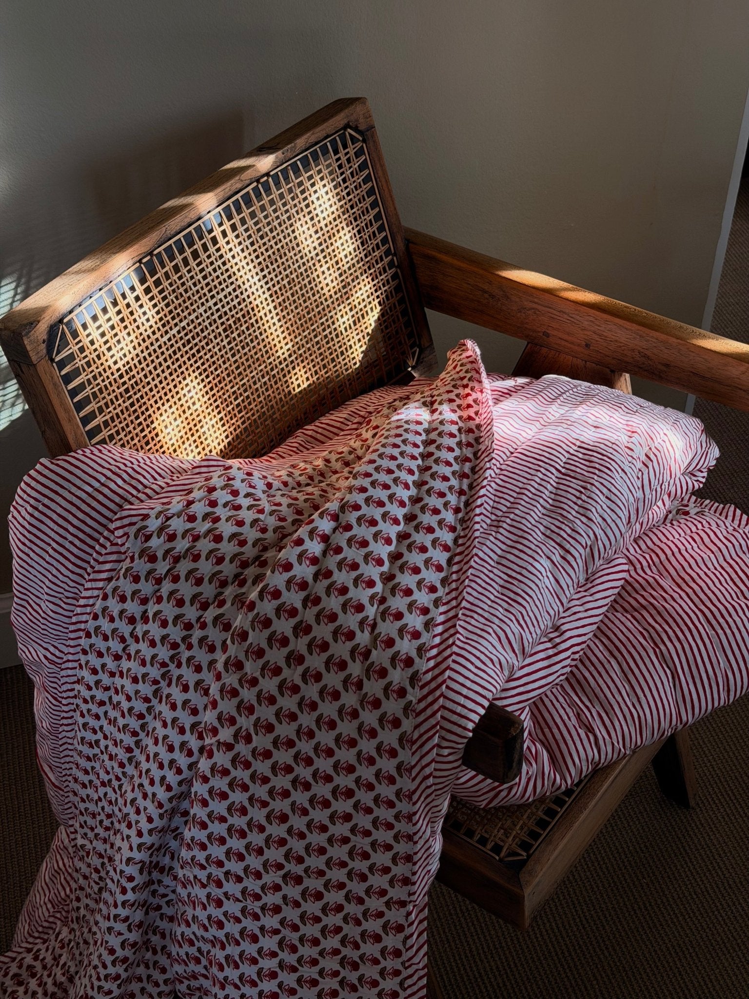 QUILT COTTON BASIL RED PRINTS - House of Quintana