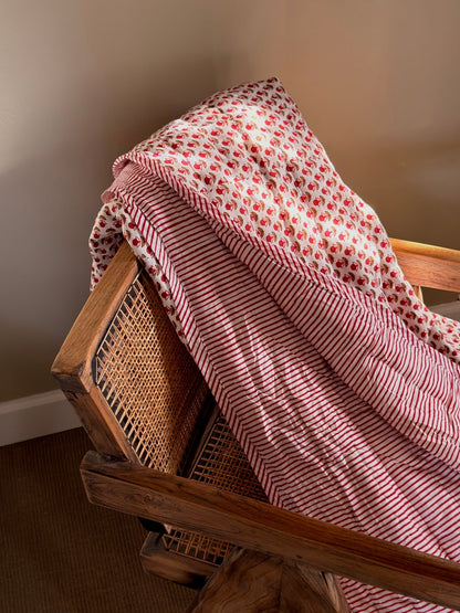 QUILT COTTON BASIL RED PRINTS - House of Quintana