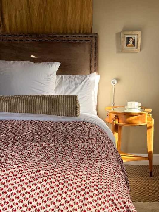 QUILT COTTON BASIL RED PRINTS - House of Quintana