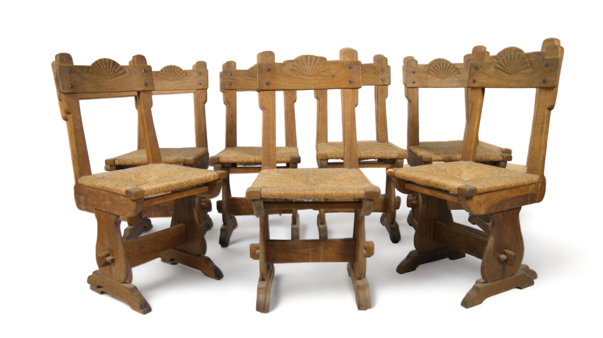 SET OF 7 RUSTIC CHAIRS - House of Quintana