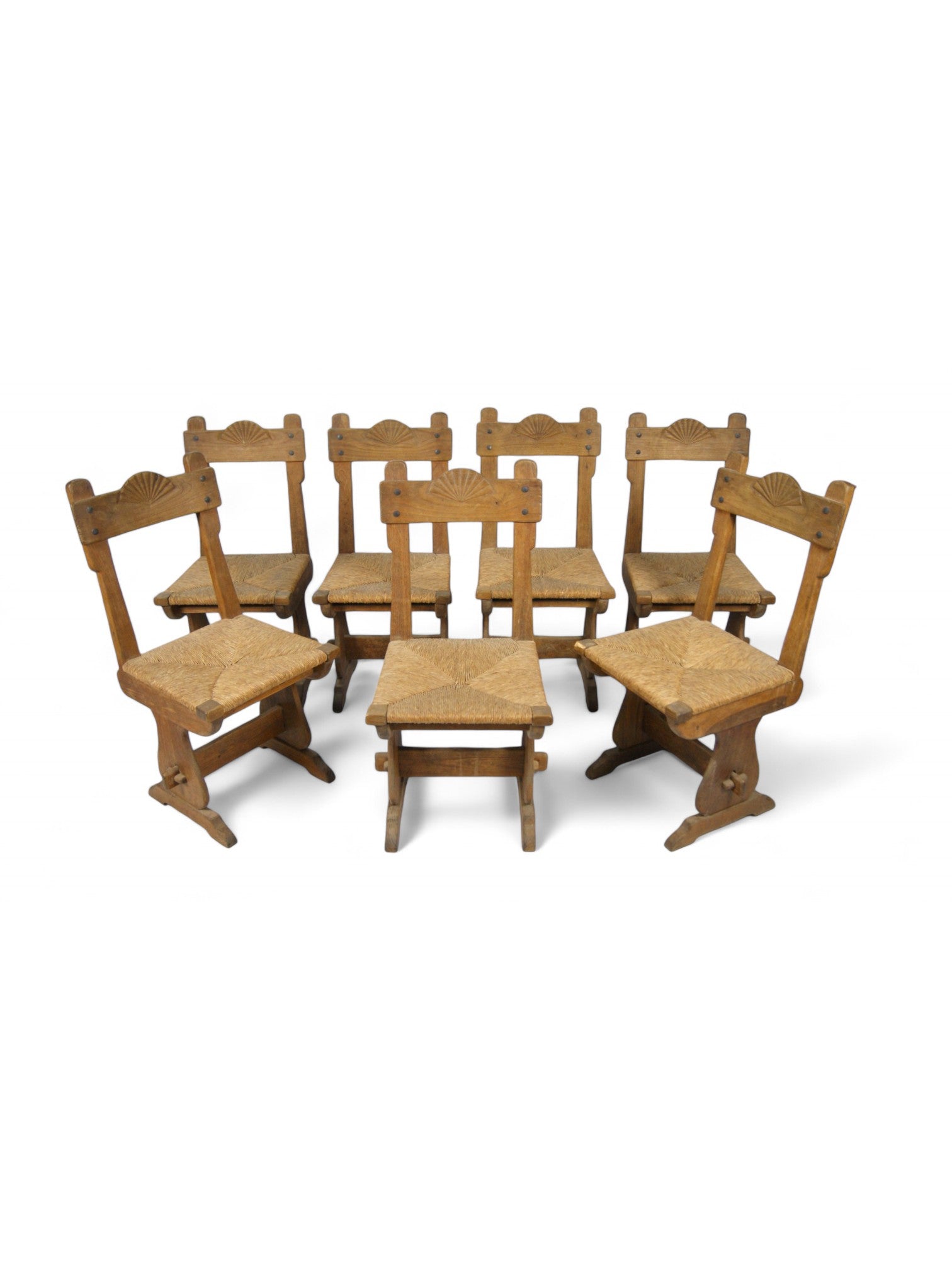 SET OF 7 RUSTIC CHAIRS - House of Quintana