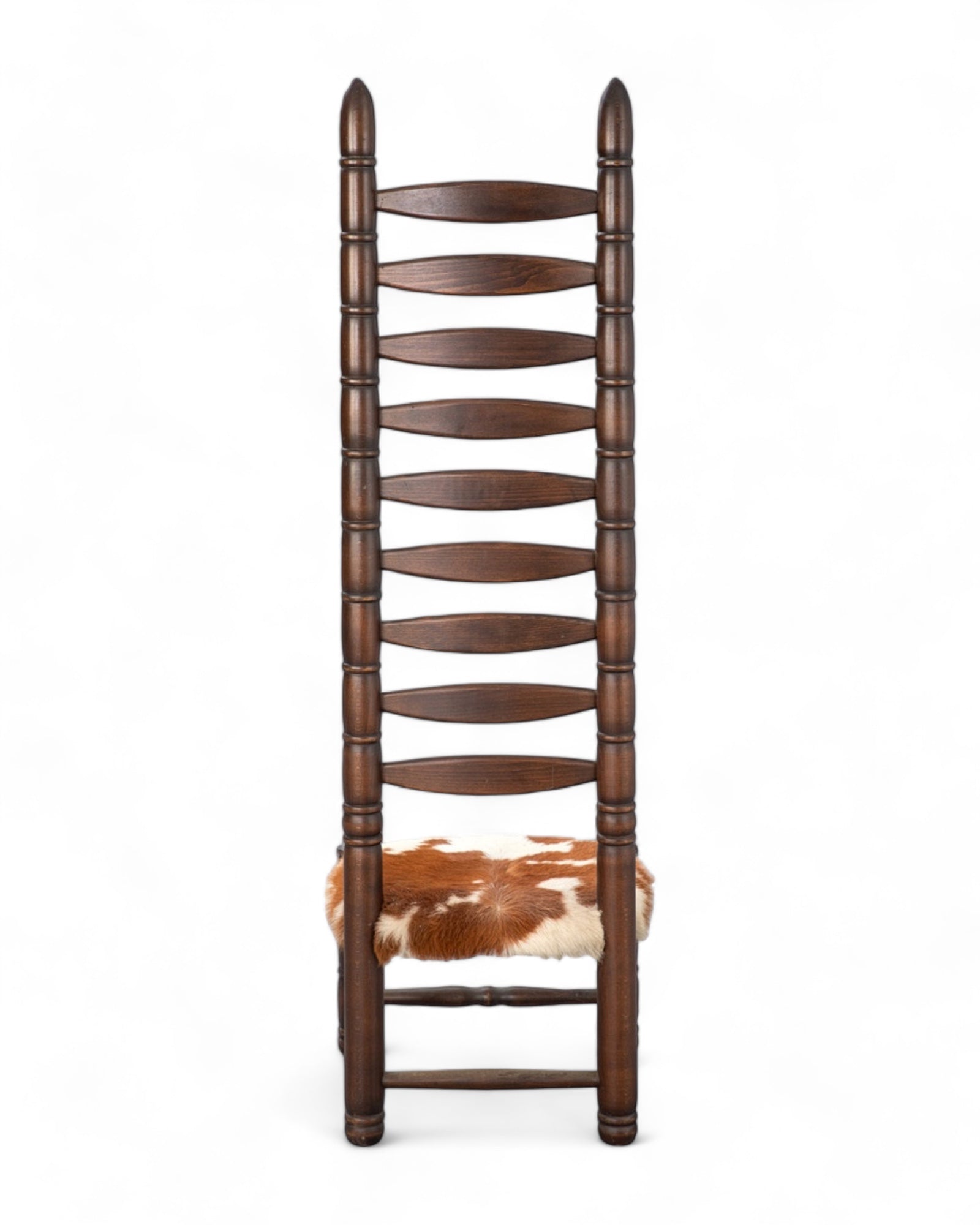 STAIR CHAIR, WOOD AND LEATHER, 1960 - House of Quintana