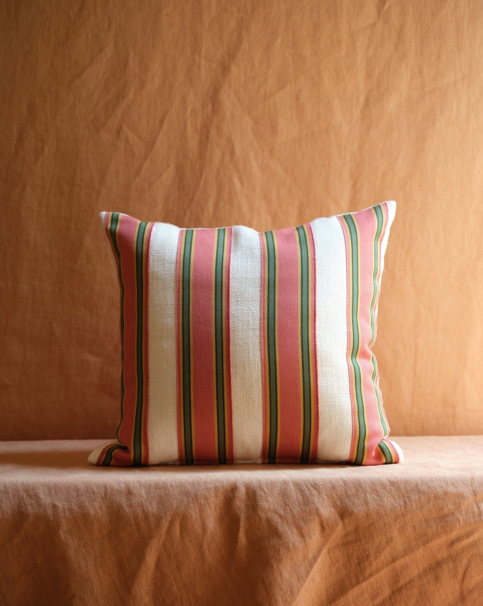 STRIPED BURNT PINK PILLOW - House of Quintana