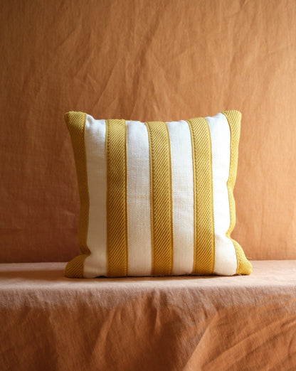 STRIPED MUSTARD PILLOW - House of Quintana