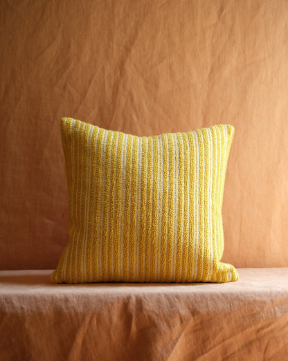 STRIPED MUSTARD PILLOW - House of Quintana