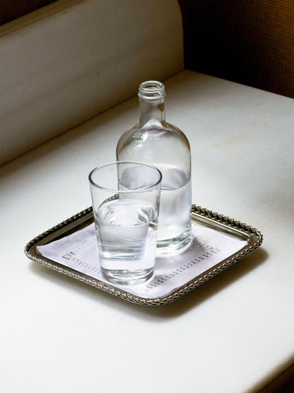 TWIRL TRAY BIG WITH LINEN NAPKIN - House of Quintana